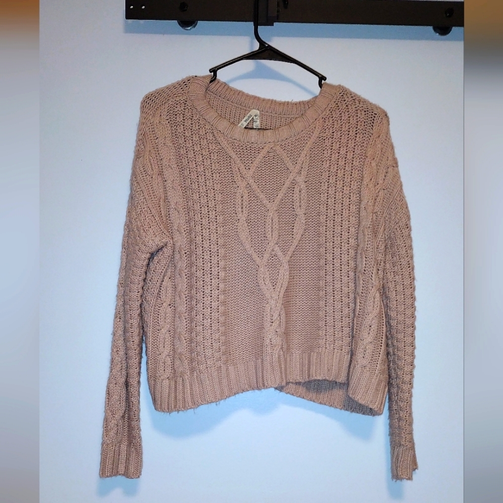 Pink knit sweater